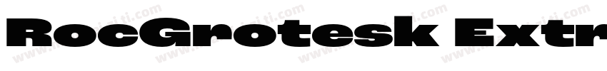 RocGrotesk ExtraBo字体转换